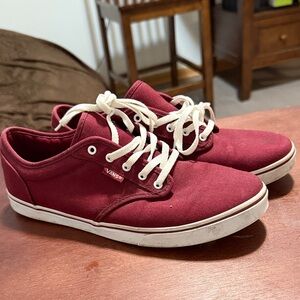 Vans Atwood Burgundy Canvas Sneakers